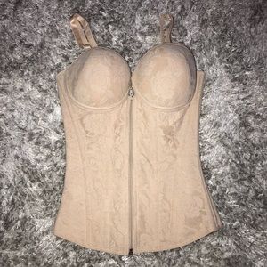 nude lace Colombian waist trainer (Faja)